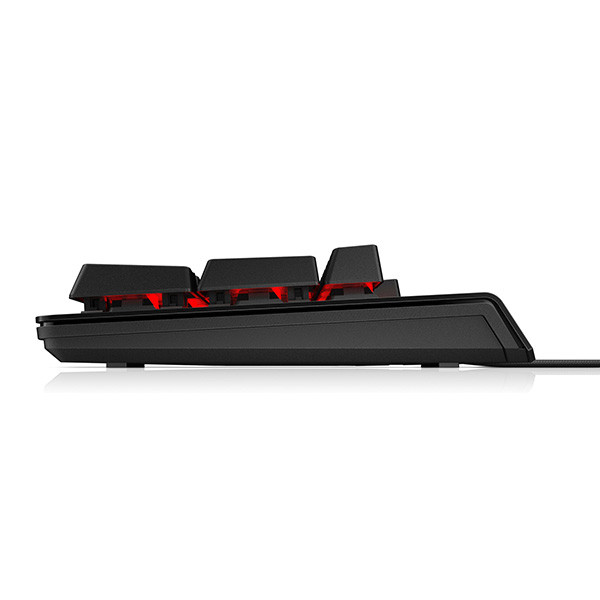 HP Omen by HP Encoder klávesnice drátová (USB) CZ/SK, červená herní, mechanická, podsvícená typ