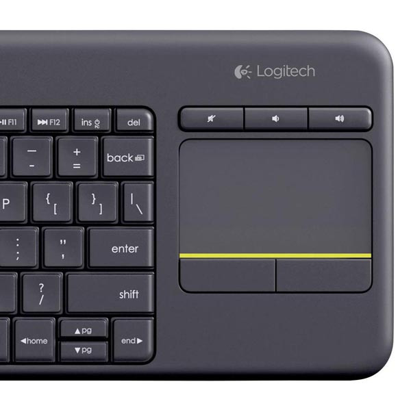 Logitech K400 Plus klávesnice bezdrátová CZ/SK, černá