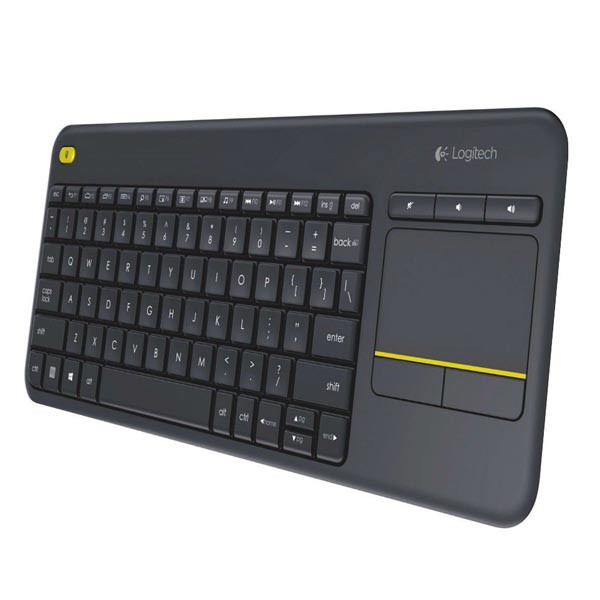Logitech K400 Plus klávesnice bezdrátová US, černá