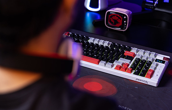 Marvo MONKA STORM klávesnice Tri-mode US, mechanická, RGB