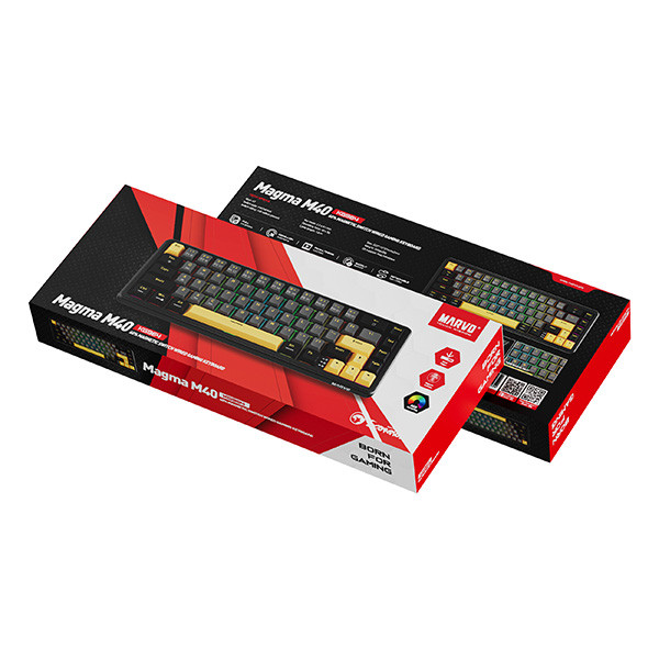 Marvo MAGMA M40 klávesnice drátová (USB) US, černá mechanická