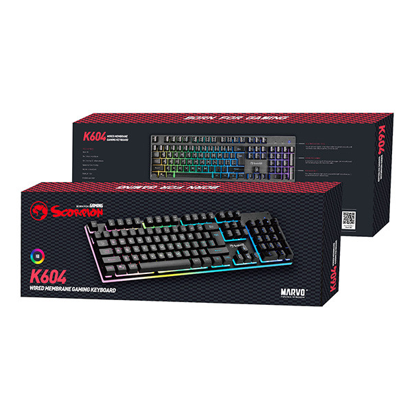 Marvo SOLDAT 20 Klávesnice drátová (USB) CZ/SK, černá