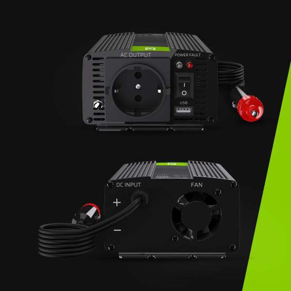 Green Cell měnič napětí z 12V na 230V, 150W/300W, modifikovaný sinus