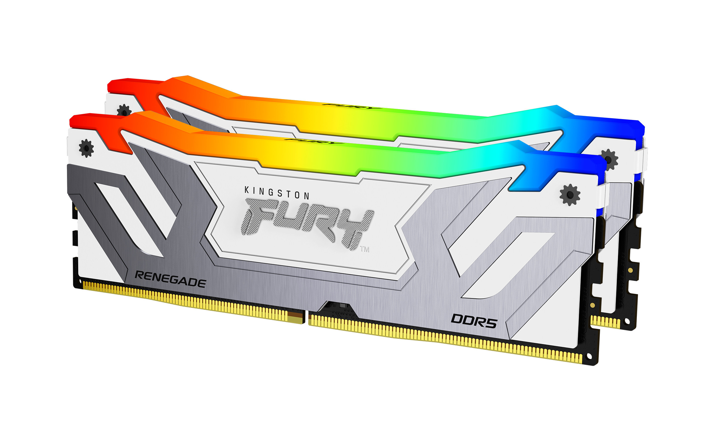 Kingston/CUDIMM DDR5/48/8800MHz/CL42/2x24GB/RGB/White