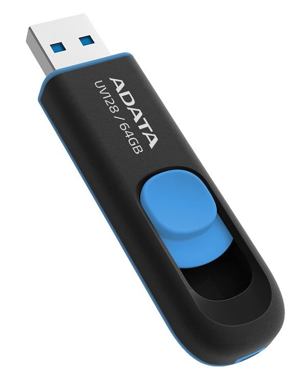 ADATA DashDrive UV128 64GB / USB 3.1 / černo-modrá