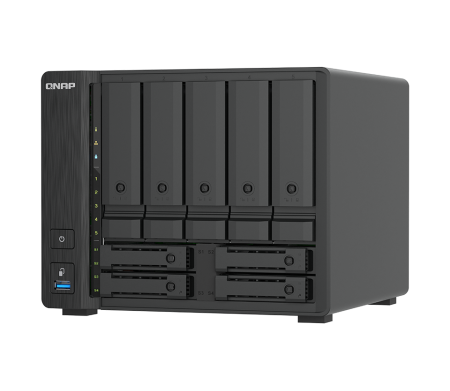 QNAP TS-h966TX-8G (i3 6core, ZFS, 8GB RAM, 5x 3,5" SATA + 4x 2,5" U.2, 2x 2,5GbE, 2x Thunderbolt 4)
