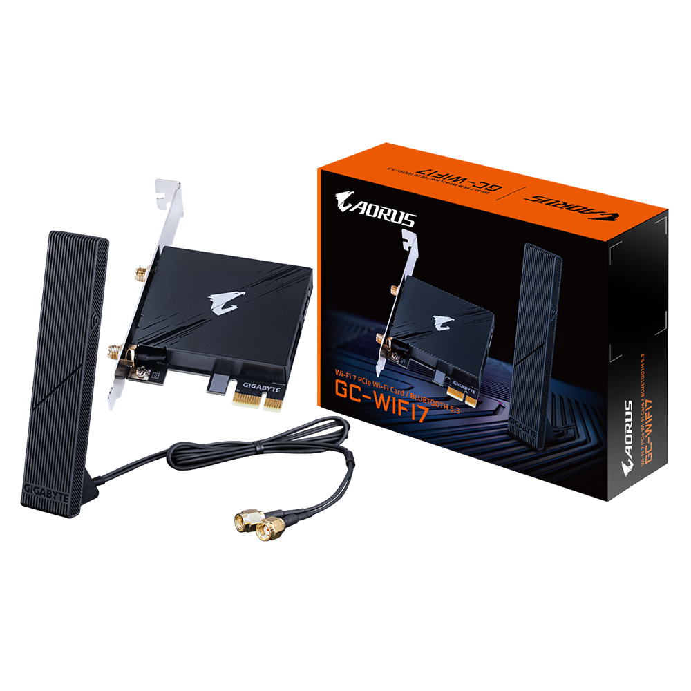 GIGABYTE PCI-E Wifi+BT 5800MBps Wi-Fi 7 BT 5.3