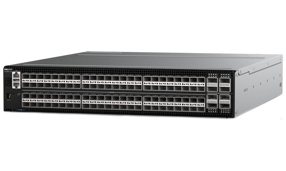 DELL Networking S5296F-ON Switch,96x 25GbE SFP28, 8x 100GbE QSFP28 ports, IO to PSU air, 2x PSU/ OS10/ 3Y PS NBD on-site