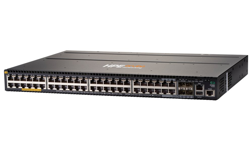 HPE Aruba Networking 2930M 48G PoE+ 1-slot Switch