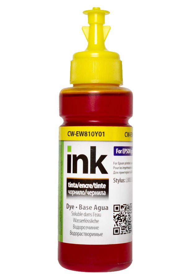 COLORWAY alternativní inkoustová náplň pro EPSON / C13T67344A10/ L800/ L805/ L810/ L850/ L1800/ 100ml/ Žlutá