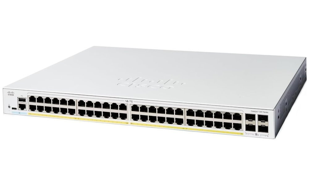 Cisco Catalyst 1300 48-port GE, PoE, 4x1G SFP