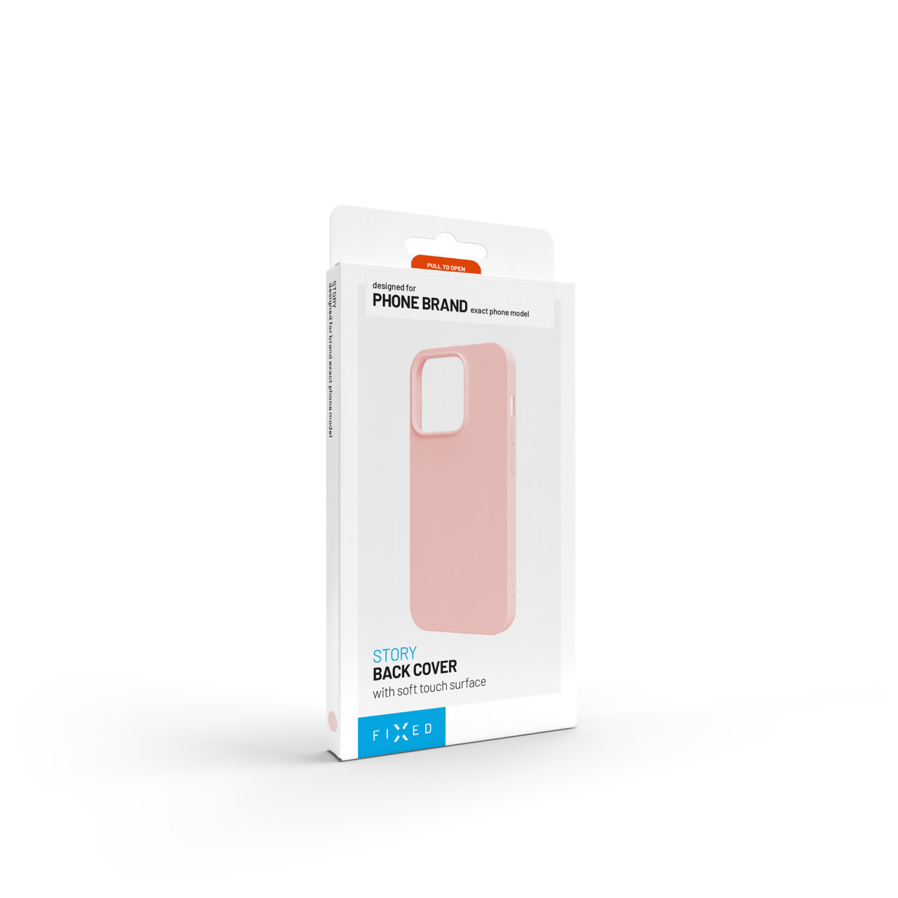Zadní pogumovaný kryt FIXED Story pro Samsung Galaxy S25, růžový