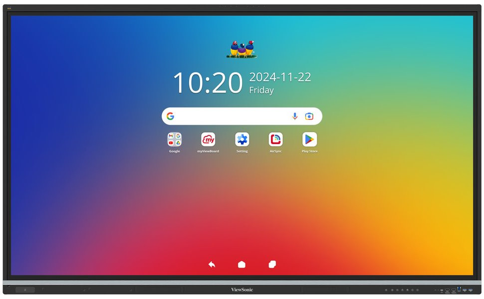 ViewSonic IFP 75" Android 14 EDLA, 50 Multi touch, 9H, 500nits, 8G/128GB/HDMI/VGA/DP/USB/RJ45/RS232