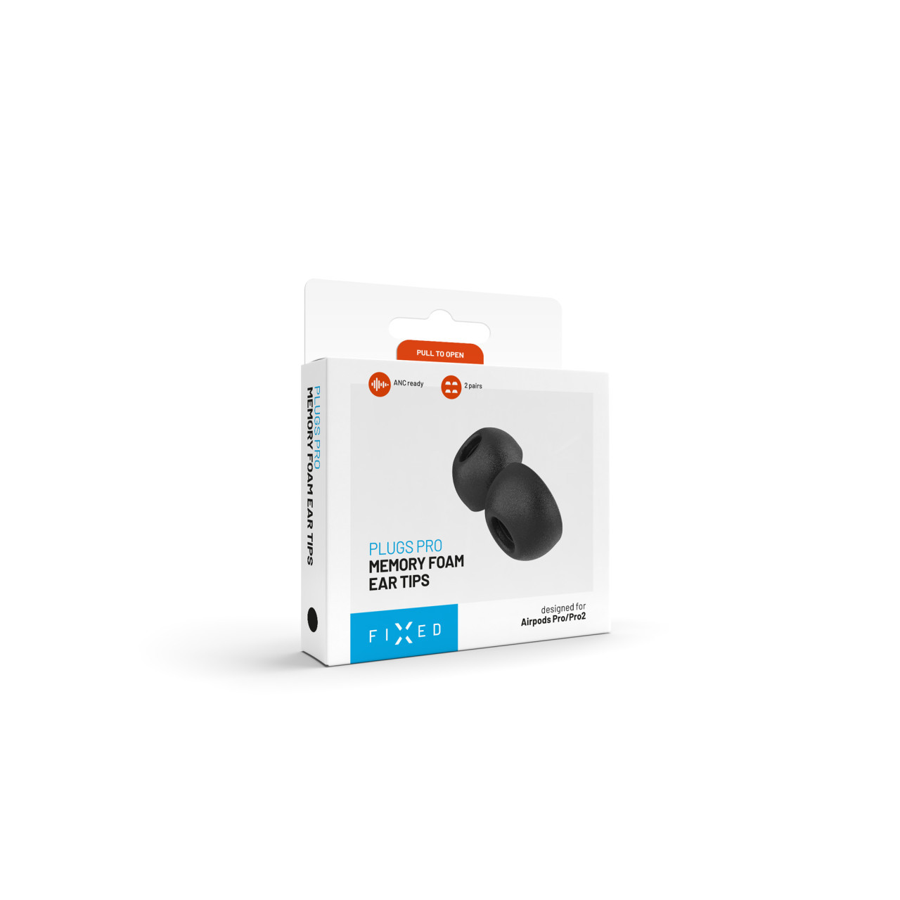 Špunty z paměťové pěny FIXED Plugs Pro pro Apple AirPods Pro 3, 2 sady, velikost L