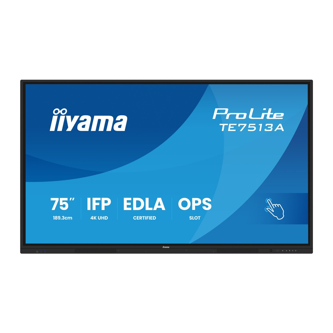 75" iiyama TE7513A-B3AG:IPS,4K,40P,EDLA