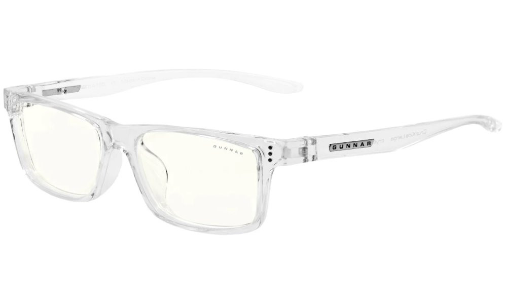 GUNNAR kancelářske/herní brýle  CRUZ KIDS LARGE (8-12) CRYSTAL čirá skla BLF 35 NATURAL focus
