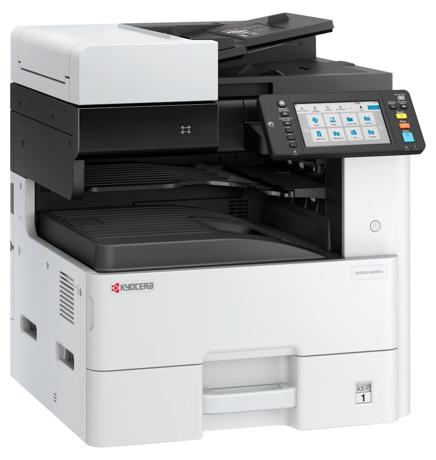 Kyocera ECOSYS MZ3201ix   MFP černobílá  A4/A3 / 32/17ppm/ 1200 dpi/ duplex/ RADF/ USB/ LAN/ 7" Displej/ HyPAS