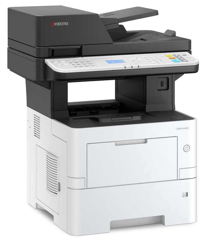 POŠKOZENÝ OBAL - Kyocera ECOSYS MA4500x/ A4 MFP černobílá/ čb/ 45ppm/ 1200 dpi/ duplex/ DADF/ USB/ LAN + toner 6000str
