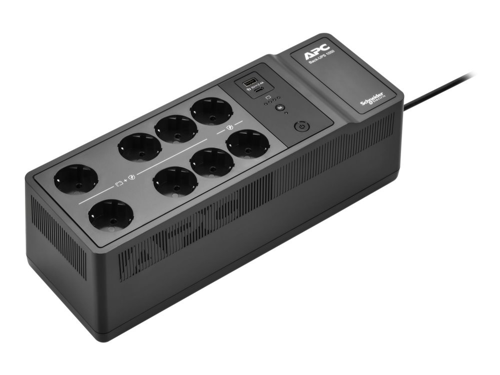 APC Back-UPS, 1050VA/600W, Floor/Wall Mount/ 230V/ 8x německá zásuvka/ USB Type A+C Port/ User Replaceable Battery