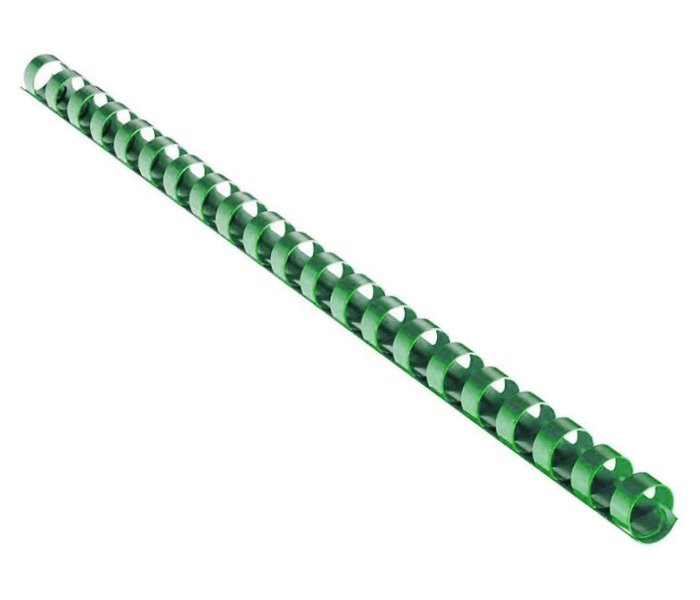 EUROSUPPLIES plastové hřbety/ formát A4/ 22mm/ zelené/ 50 pack