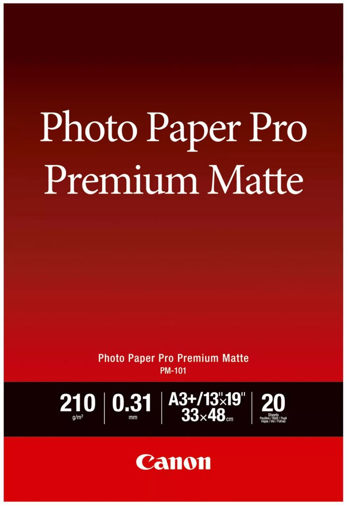Canon fotopapír  PM-101  Premium Matte A3+ 20 listů