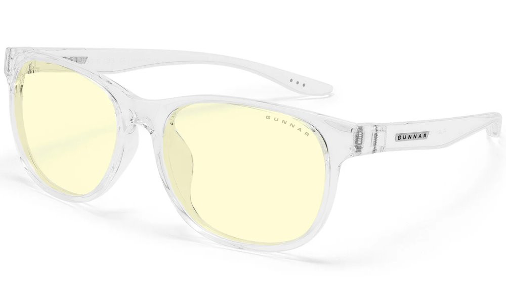 GUNNAR kancelářske/herní brýle  RUSH KIDS LARGE (8-12) CRYSTAL jantarová skla BLF 65 NATURAL focus