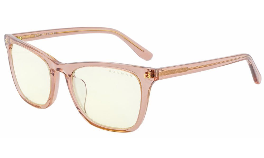GUNNAR kancelářske/herní dioptrické brýle  TINDRA READER ROSE LATTE * čirá skla * BLF 35 * dioptrie +1