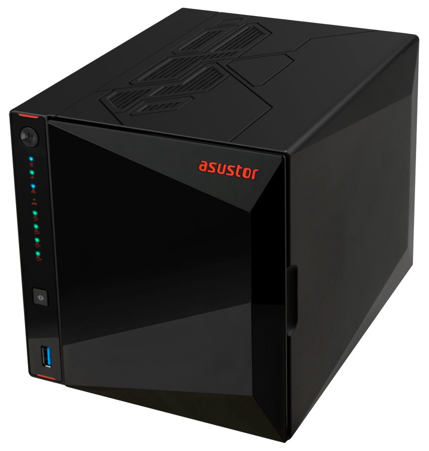 Asustor Nimbustor 4 Gen2  AS5404T 4 Bay NAS, Quad-Core 2.0GHz CPU, Dual 2.5GbE Ports, 4GB DDR4, 4x M.2 SSD Slots