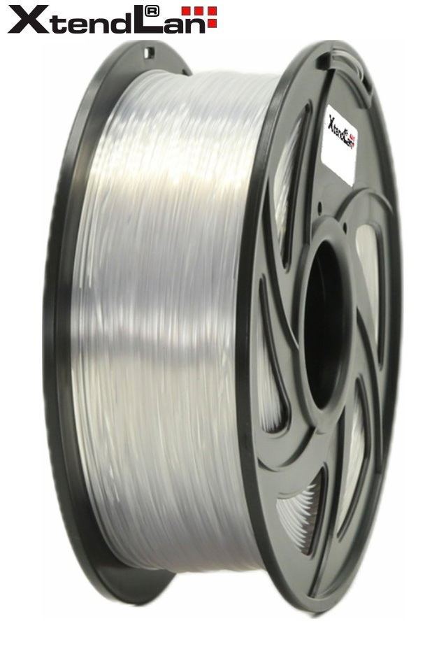 XtendLAN PETG filament 1,75mm průhledný bílý/natural 1kg