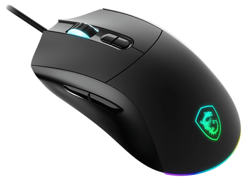 MSI herní myš FORGE GM320/ drátová/ 12.800 dpi/ RGB podsvícení/ 7 tlačítek/ USB