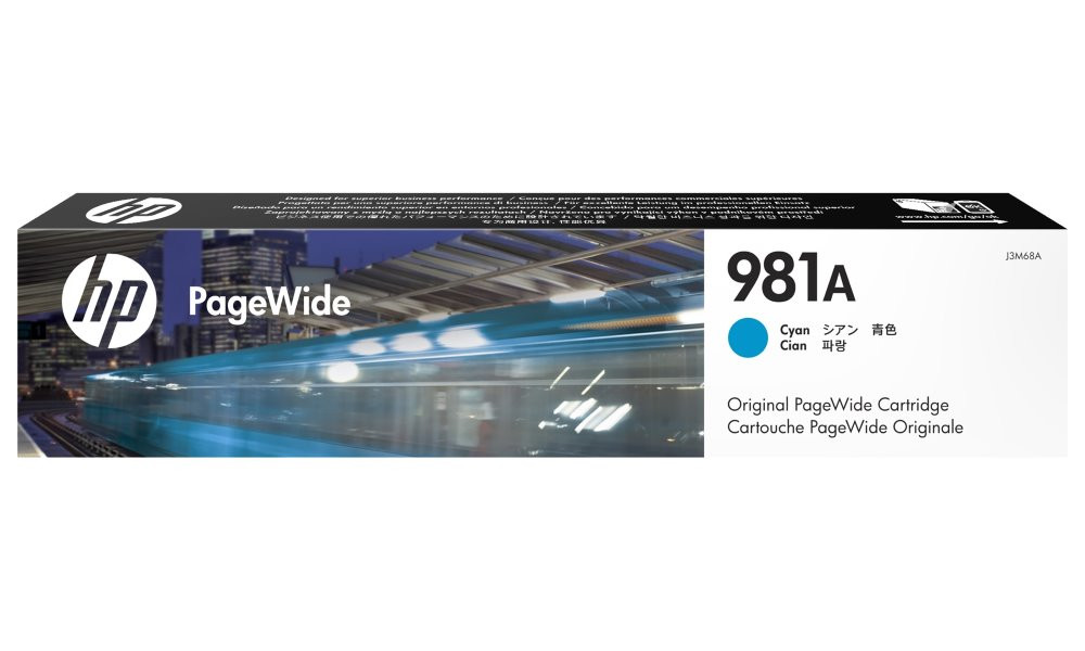 HP 981A Azurová originální kazeta PageWide