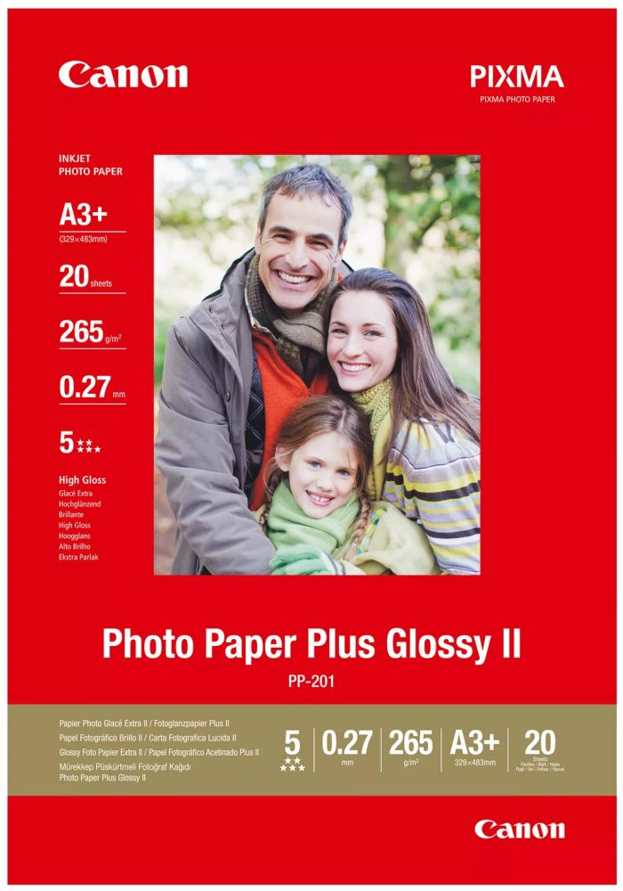 Canon fotopapír  BJ MEDIA PH PAPER PP-201 A3+   (20 listů)