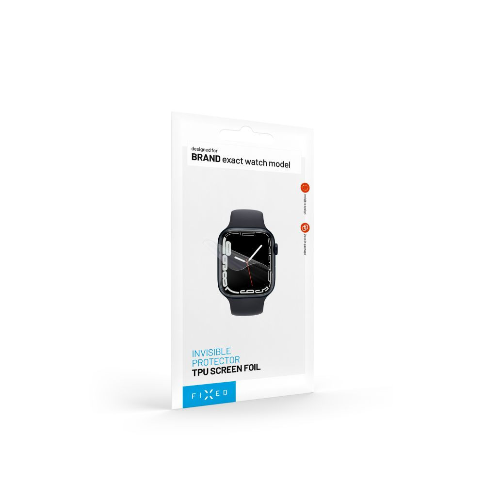 TPU folie na displej FIXED Invisible Protector pro Apple Watch 10 46mm, 2ks v balení, čirá