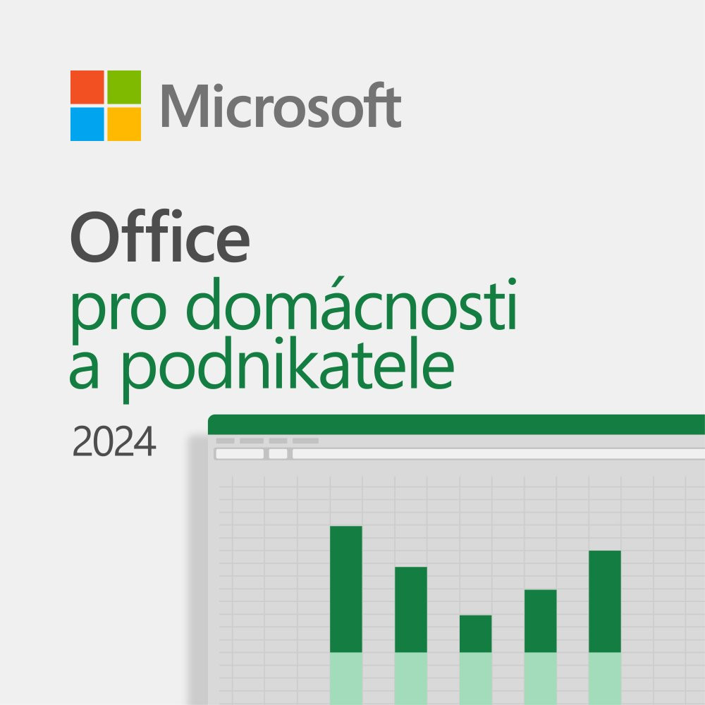 Elektronicky: Microsoft Office pro domácnosti a podnikatele 2024 Czech Medialess - ESD (elektronická) licence