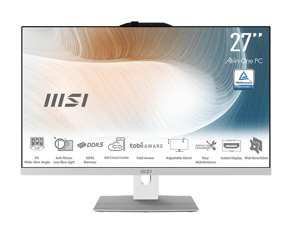 MSI Modern/AM272P 1M-1402EU/27"/FHD/5-120U/16GB/512GB/Intel int/W11H/Bílá/3R