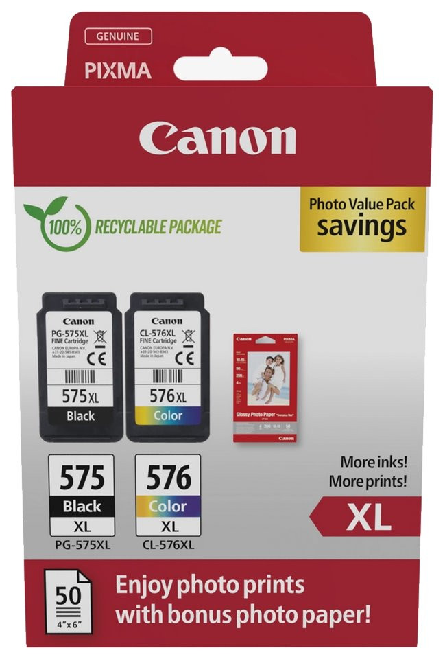 Canon inkoustová náplň PG-575XL /CL-576XL PVP 4x6 (GP-501 50listů)