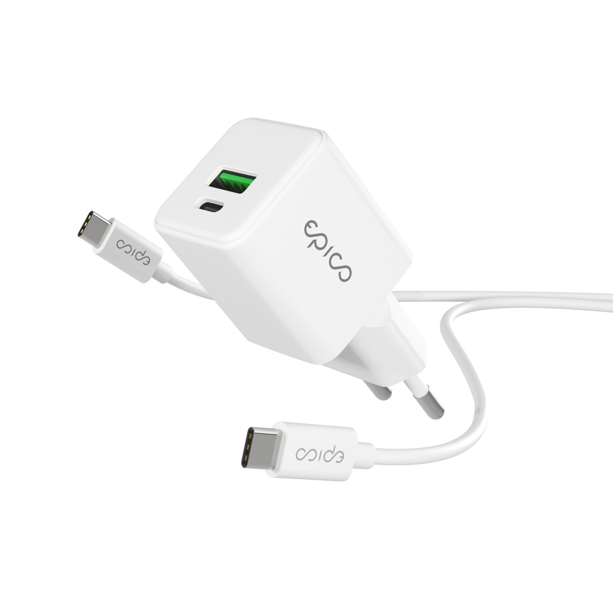 Epico GaN 20W adaptér EA20 s 1,2 m USB-C kabelem