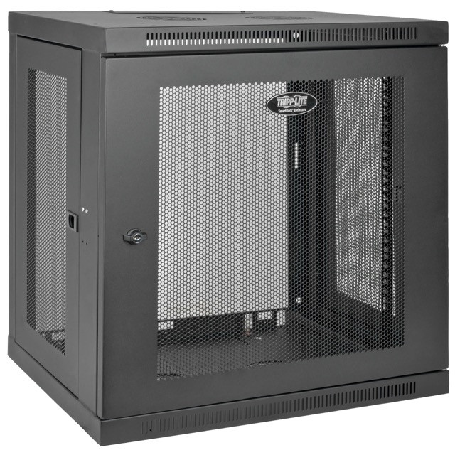 Skříň SmartRack 12U, Š=600mm, Hl=450mm, hloubka pro přepínače, montáž na stěnu