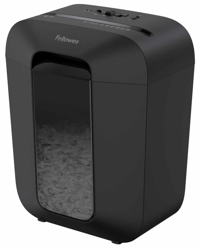 FELLOWES skartovač LX 45/ křížový řez 4x37mm/ objem koše 17 l/ stupeň utajení P-4 (důvěrné)/ černý