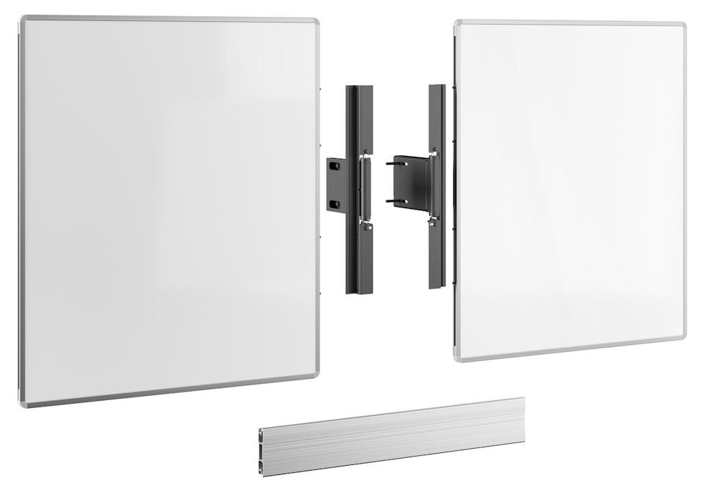 Vogels Postranní tabule 75" pro elektrický lift RISE s montáží podlaha-stěna, křídla bílá zvenku, zelená zevnitř