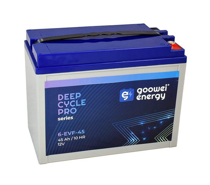 GOOWEI ENERGY Pb trakční záložní akumulátor VRLA GEL 12V/45Ah (6-EVF-45)