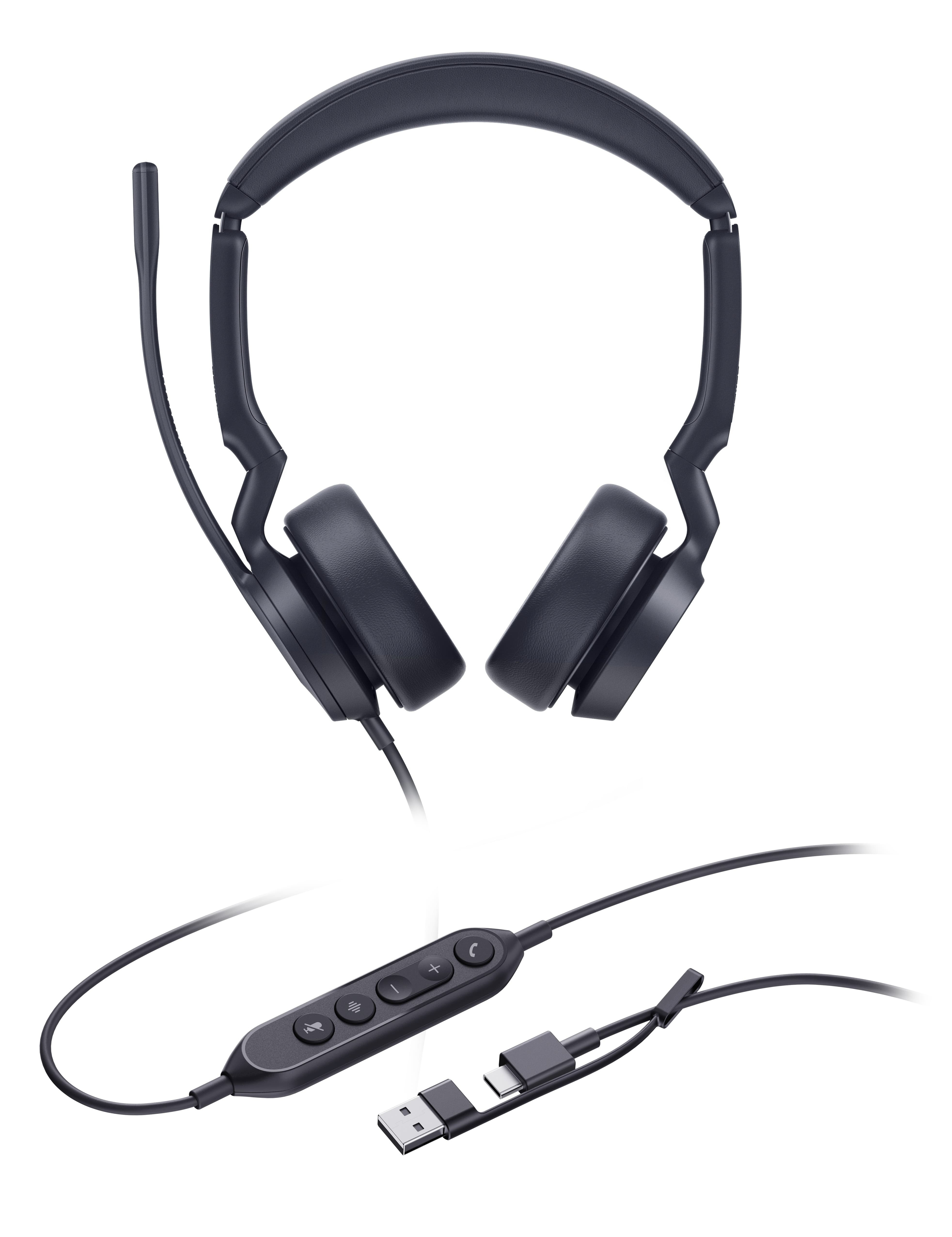 Yealink UH44 Dual UC USB-C/A, náhlavní souprava
