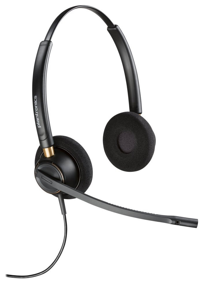Poly EncorePro 520 Binaural Headset +Quick Disconnect EMEA - INTL English Loc Euro plug