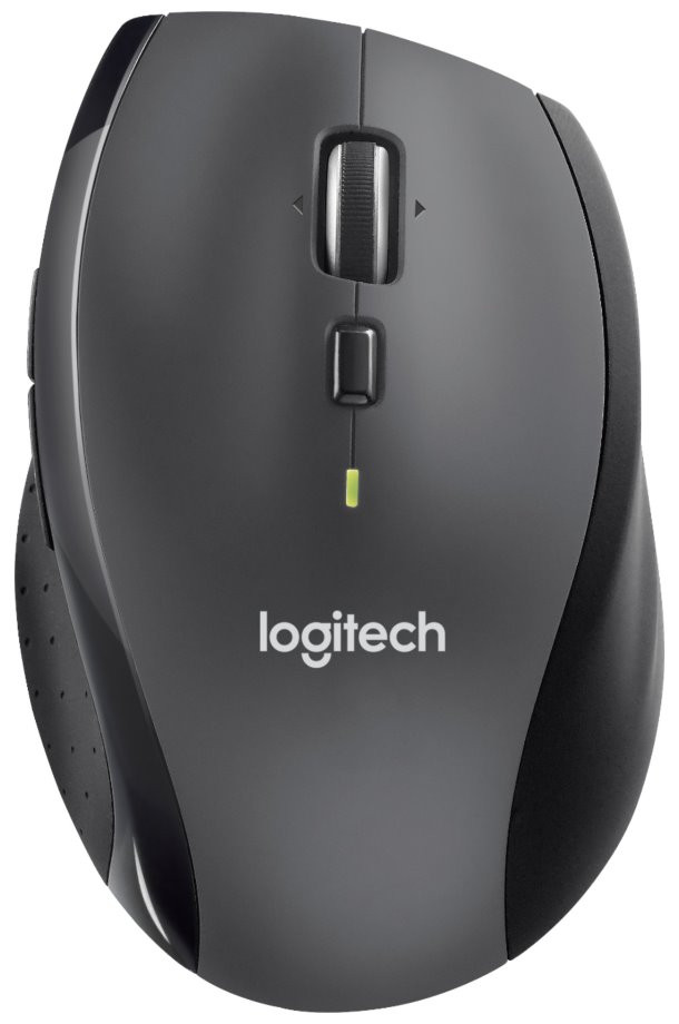 Logitech Marathon M705/ bezdrátová/ optická/ 1000dpi/ 2.4GHz/ USB přijímač/ černo-šedá
