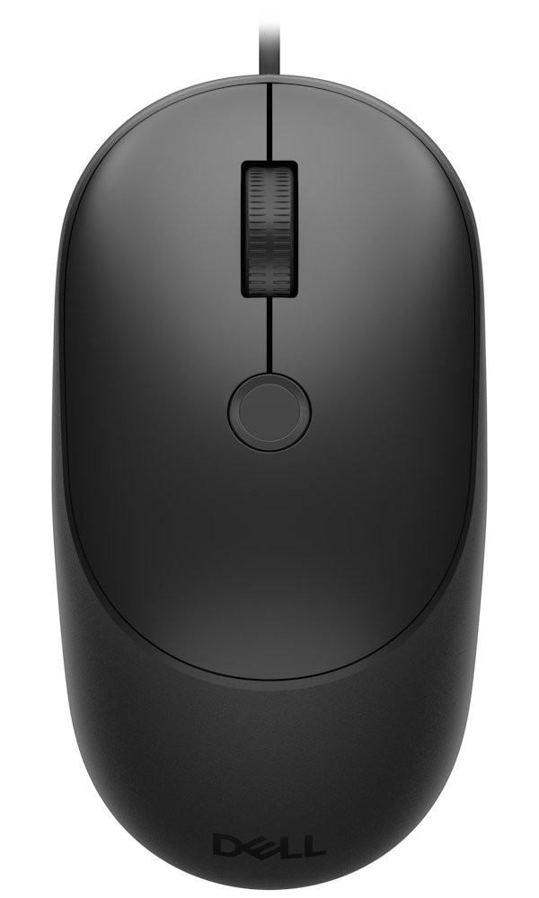DELL myš MS526C/ optická/ drátová/ čtečka otisku prstu/ černá