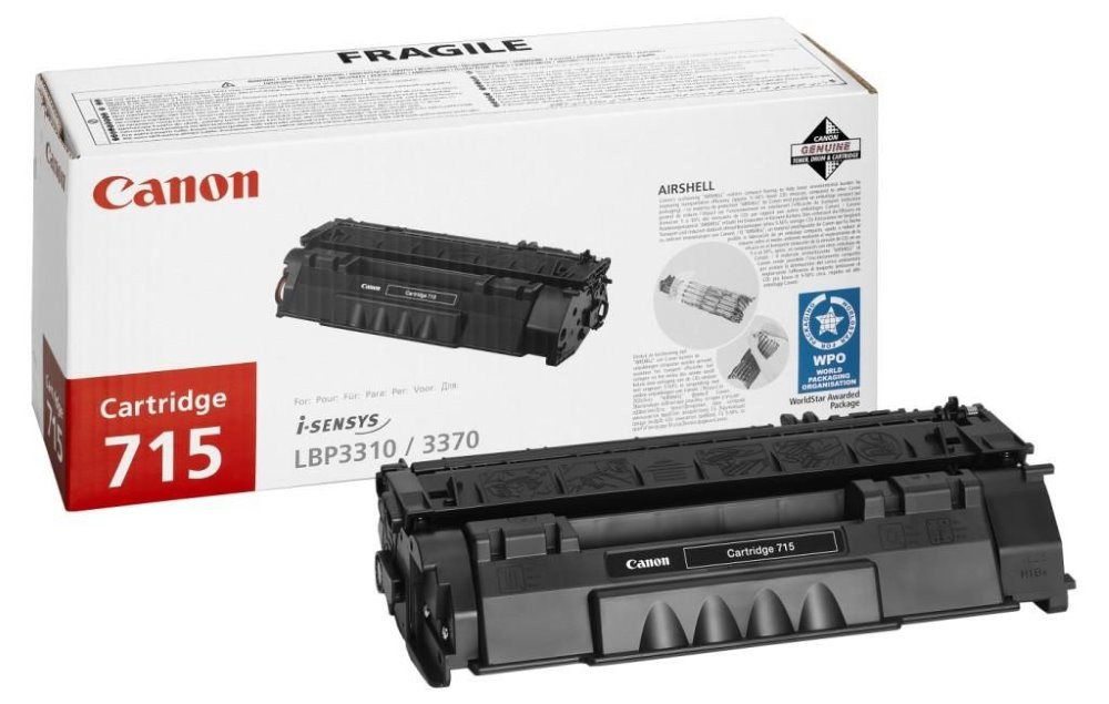 Canon originální toner CRG-715/ LBP-3370 + LBP-3310/ 3000 stran/ Černý