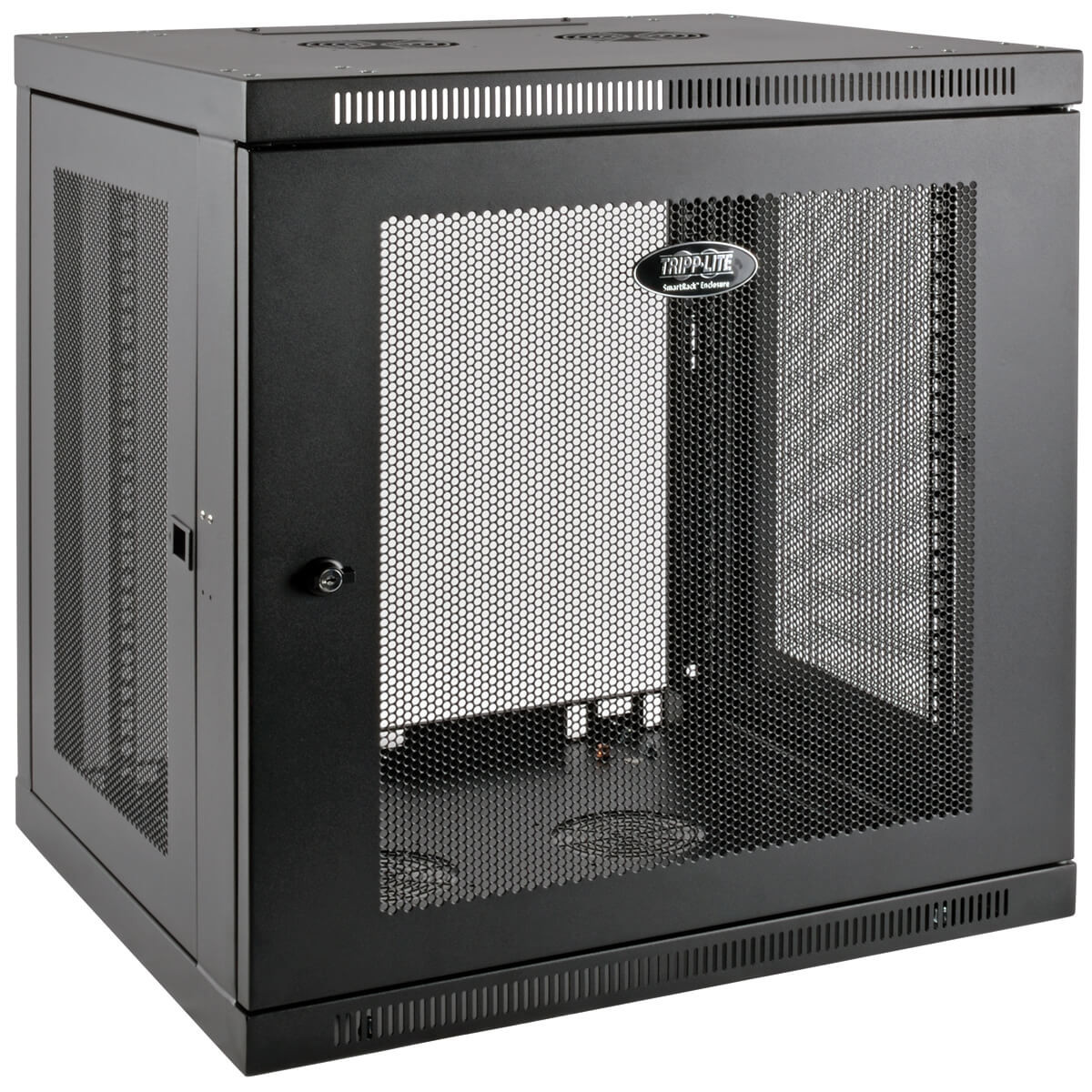 Skříň SmartRack 12U, Mini Rack, Š=600mm, Hl=550mm, hloubka pro přepínače, montáž na stěnu