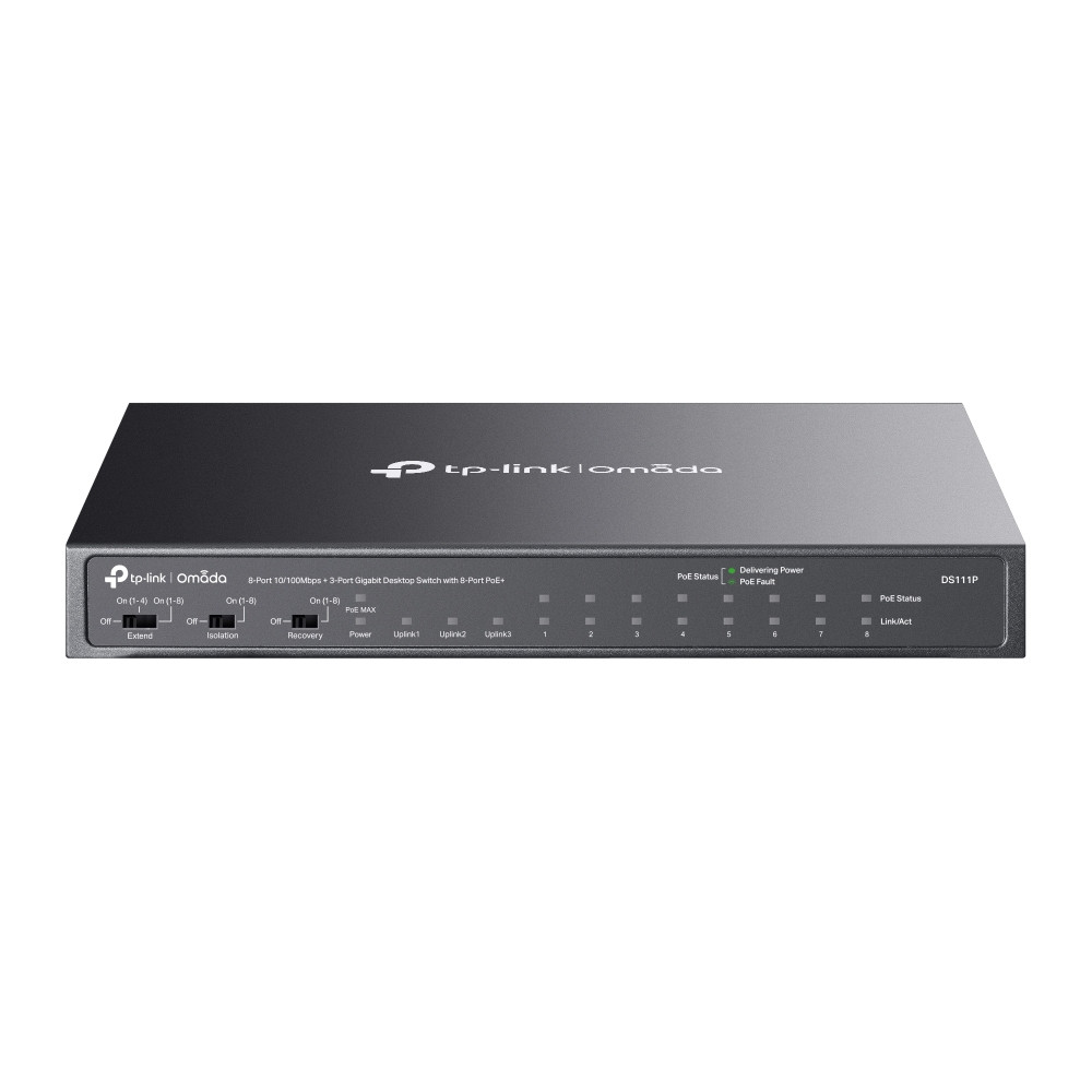 DS111P TP-link Omada 8x 10/100Mbp,3G,8 PoE+, switc