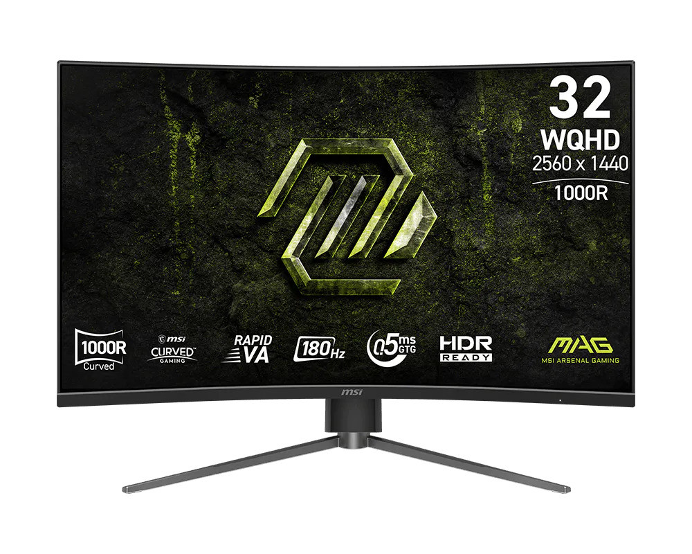MSI MAG/325CQPF E18/31,5"/VA/QHD/180Hz/0,5ms/Černá/3R