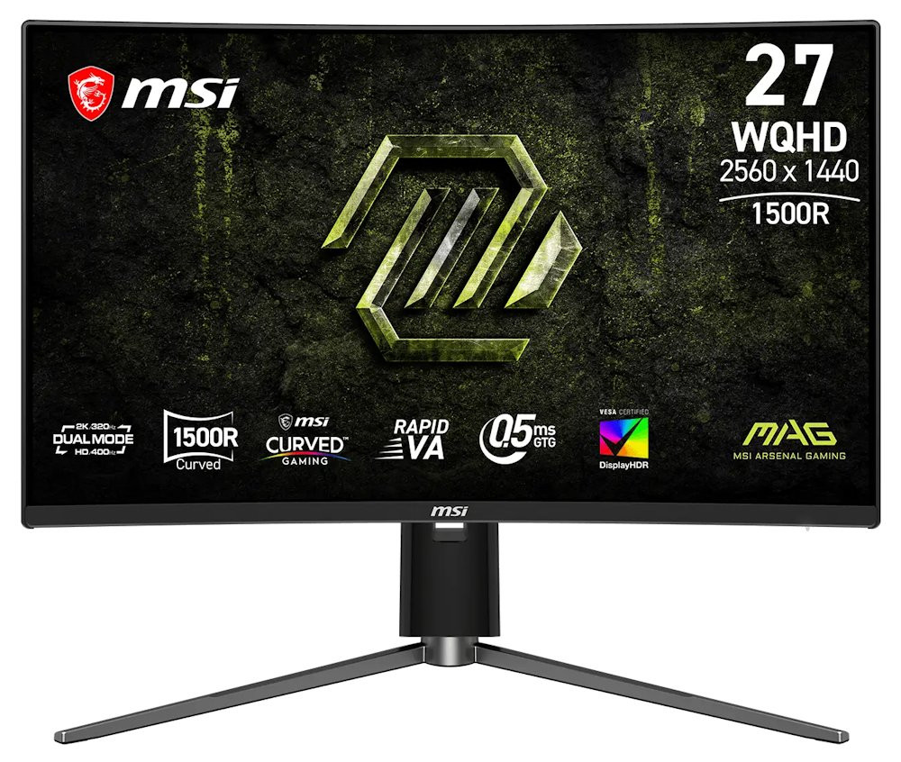 MSI Gaming MAG 274CQPDF X32/ 27"/ 2560x1440/ IPS/ 0,5ms/ 320Hz/ 350cd/m2/ 5000:1/ HDMI/ DP/ VESA/ černý